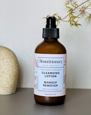 all in one natural Cleansing Lotion and makeup remover for all skin type and sensitive skin, made in Canada