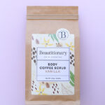 Natural coffee scrub for stretch marks, cellulite, eczema or skin problems.