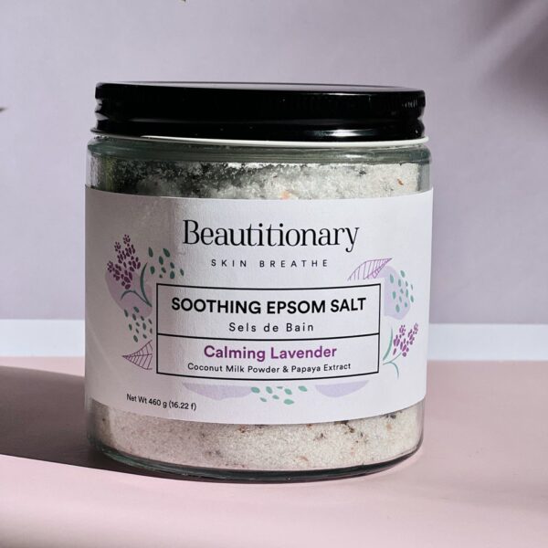 best bath salt with lavender essential oil and lavender buds in Canada