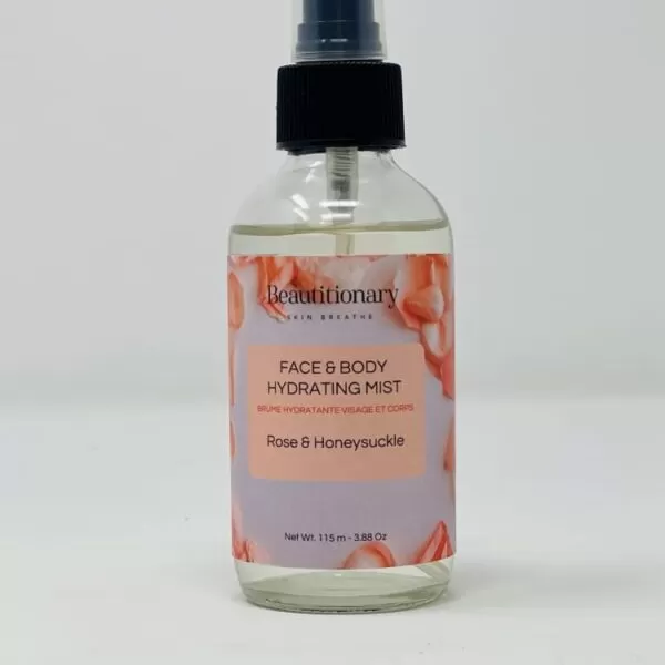 Rose & Honeysuckle Hydrating Mist for face, body and hair to hydrate and sooth and nourishing.