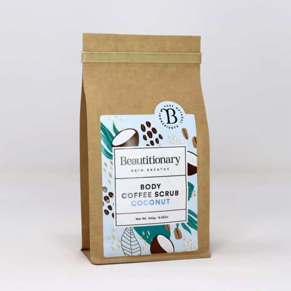 Beautitionary coconut coffee scrub