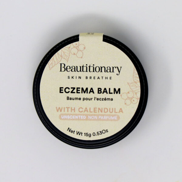Beautitionary eczema balm, front of tin