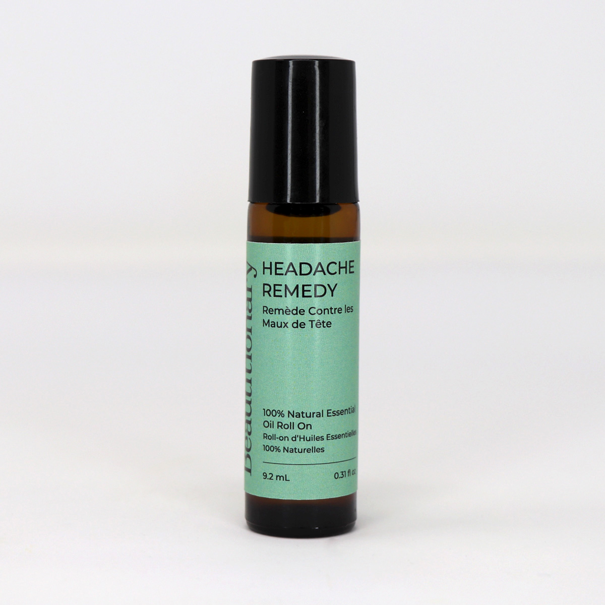 Beautitionary essential oil roll on, headache remedy.