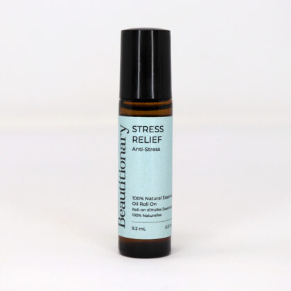 Beautitionary essential oil roll on, stress relief.
