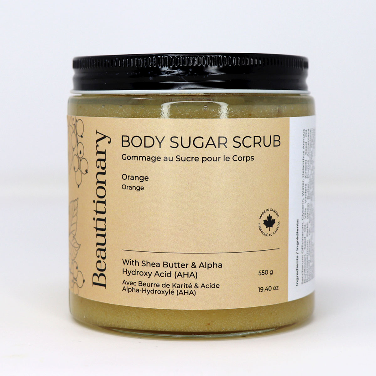 beautitionary-orange-sugar-scrub-550g Beautitionary orange sugar scrub, 550g jar
