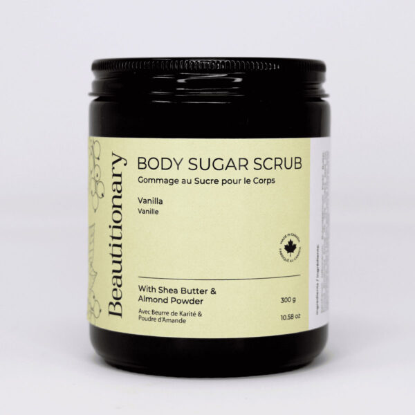 Beautitionary vanilla sugar scrub, 300g jar